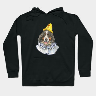 Berner Clown in Yellow Polka Dot Hat Hoodie